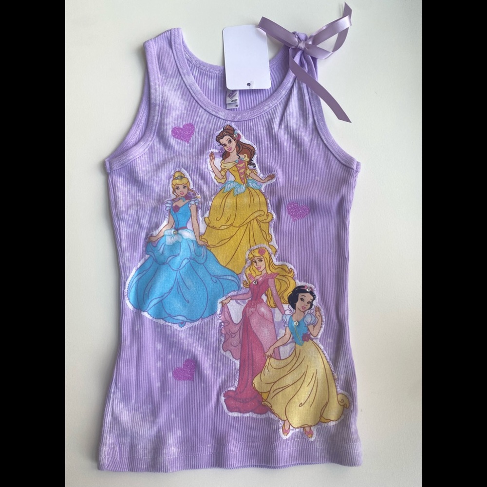 NWT TEE-HEE Girls Princess Tank Top - RARE FIND! Sizes 4 & 6 Years